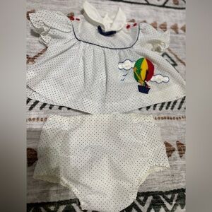 Vintage Baby dress and bloomers by Petit Jouet 3-6 months